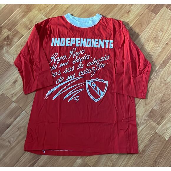 Vintage Club‎ Atletico independiente soccer T Shirt - Picture 1 of 2